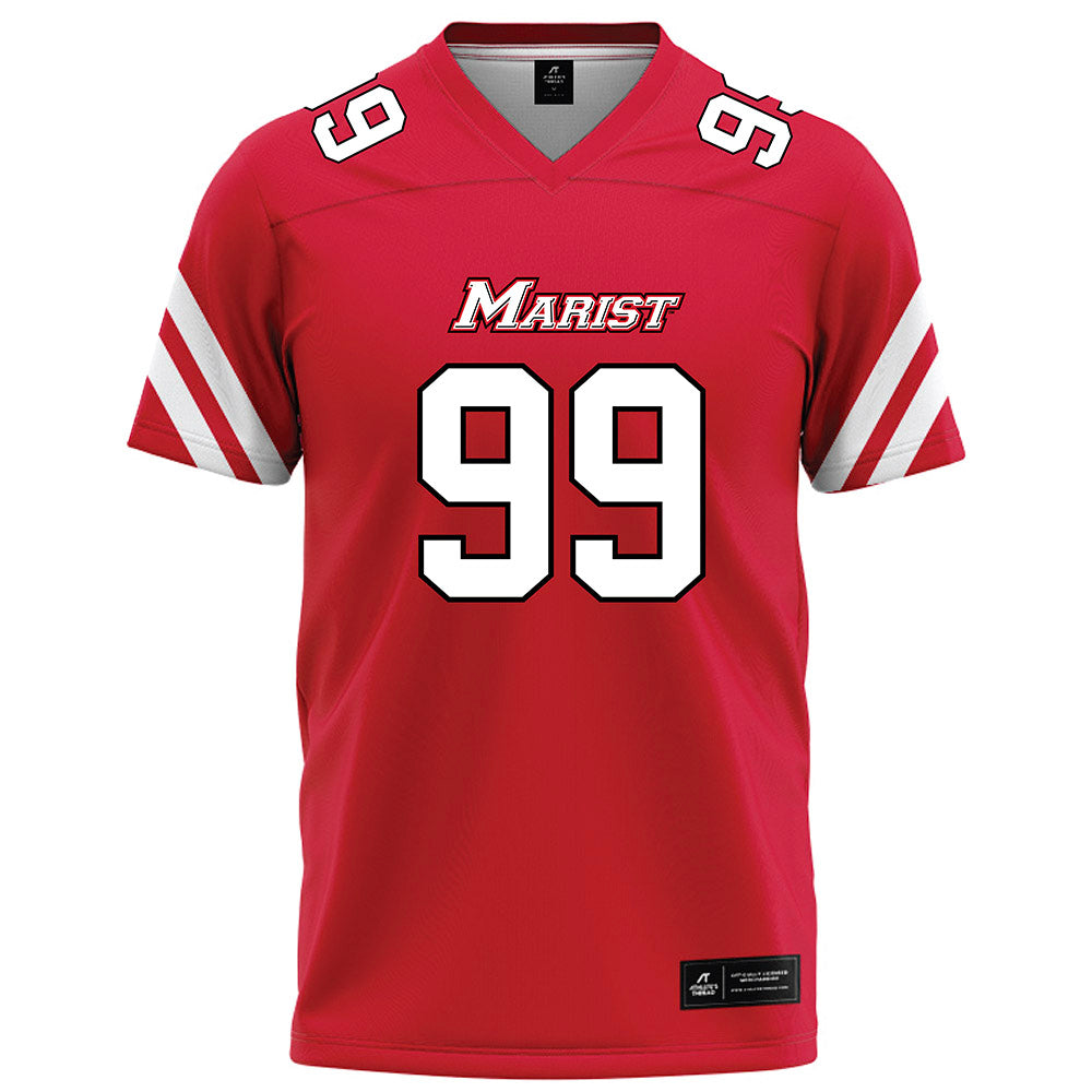 Marist - NCAA Football : Jake Lisicki - Red Football Jersey-0