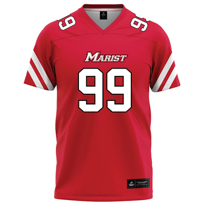 Marist - NCAA Football : Jake Lisicki - Red Football Jersey-0