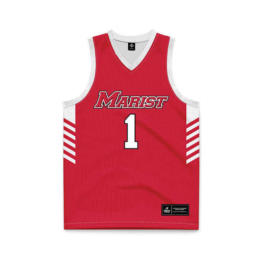 Marist - NCAA Men's Basketball : Jack Graham - Red Basketball Jersey-0