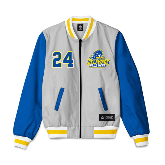 Delaware - NCAA Men's Basketball : Favour Egbuna - Bomber Jacket-0