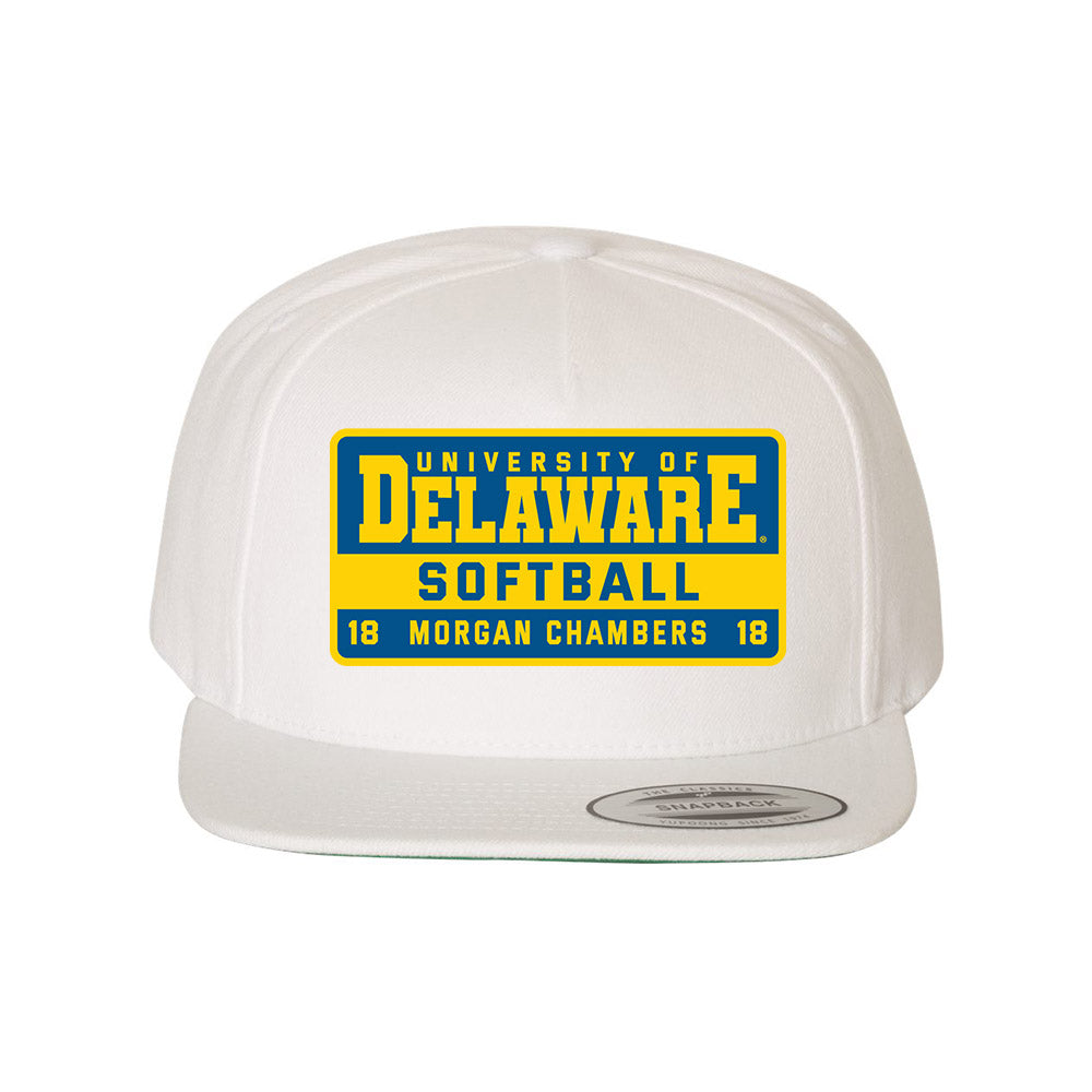 Delaware - NCAA Softball : Morgan Chambers - Snapback Hat-0