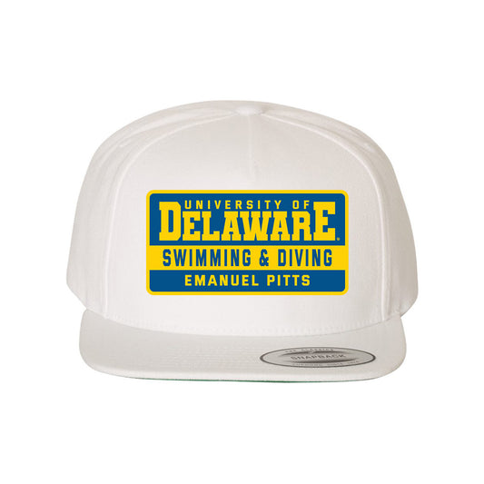 Delaware - NCAA Men's Swimming & Diving : Emanuel Pitts - Snapback Hat-0