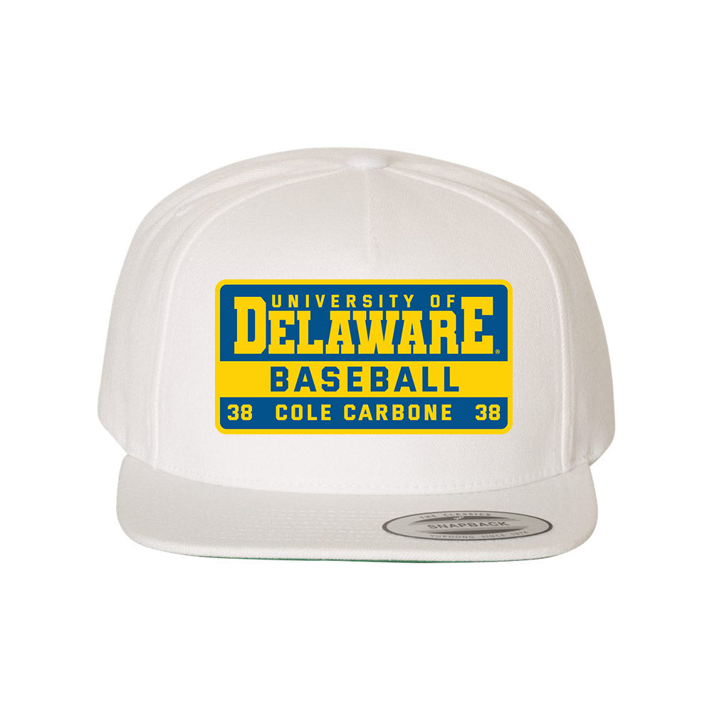 Delaware - NCAA Baseball : Cole Carbone - Snapback Hat-0