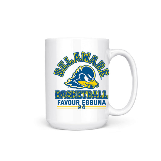 Delaware - NCAA Men's Basketball : Favour Egbuna - Coffee Mug-0