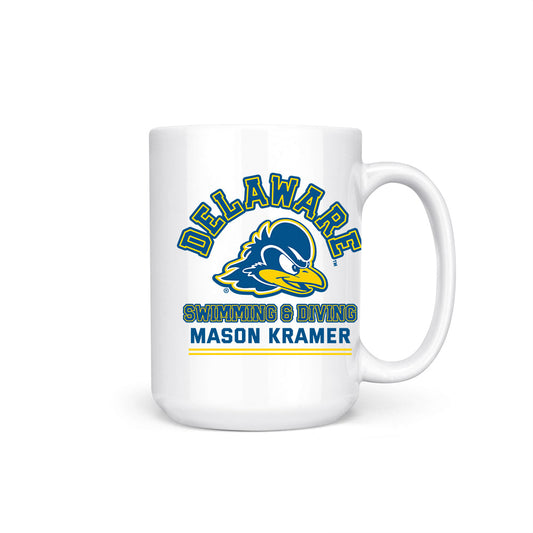 Delaware - NCAA Men's Swimming & Diving : Mason Kramer - Coffee Mug-0