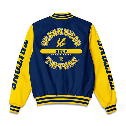 UCSD - NCAA Men's Golf : Nathan Tseng - Bomber Jacket-1