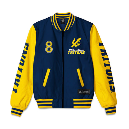 UCSD - NCAA Softball : Alexis Huey - Bomber Jacket-0