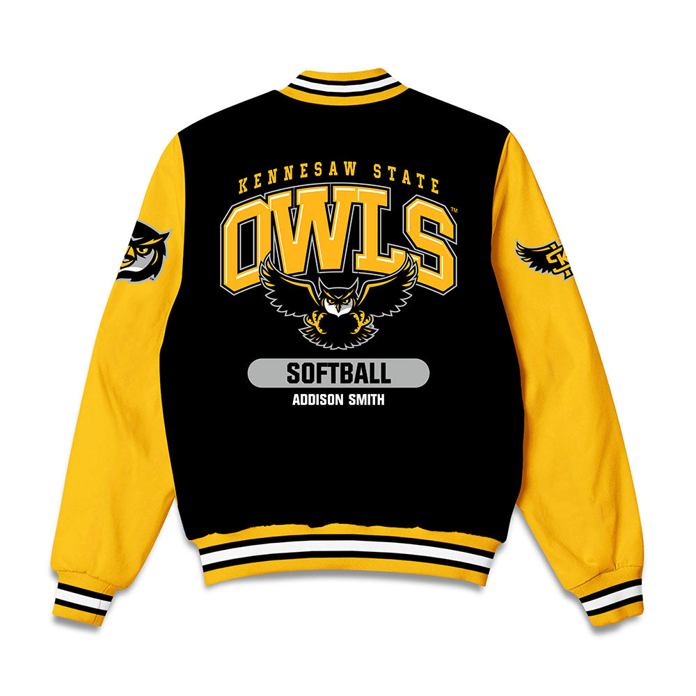 Kennesaw - NCAA Softball : Addison Smith - Bomber Jacket-1