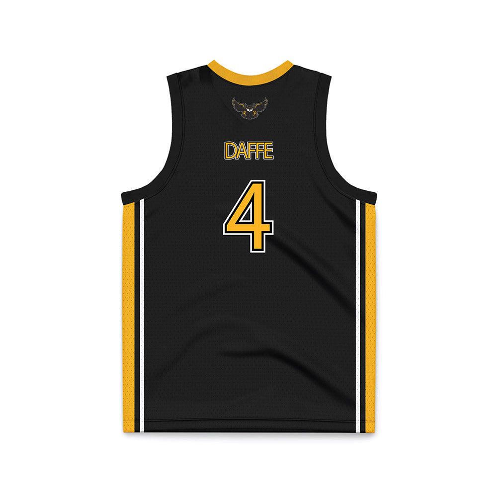 Kennesaw - NCAA Women's Basketball : Fanta Daffe - Black Basketball Jersey-1