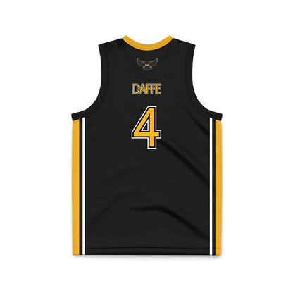 Kennesaw - NCAA Women's Basketball : Fanta Daffe - Black Basketball Jersey-1