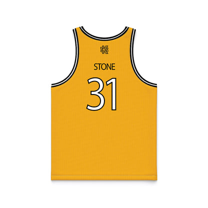  - NCAA Men's Basketball : Charles Stone - Gold Basketball Jersey-1