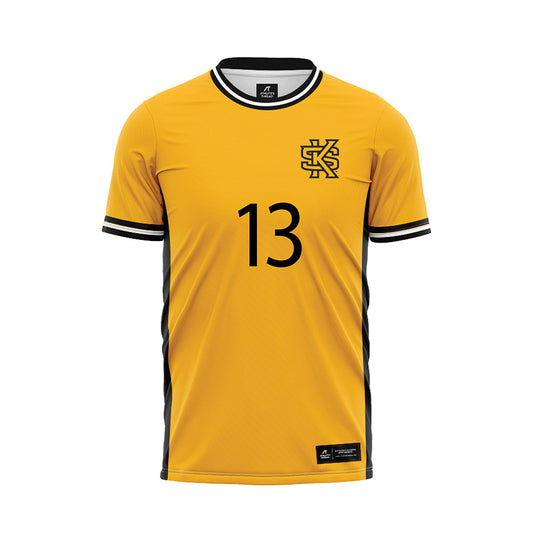 Kennesaw - NCAA Women's Soccer : Paris McCulloch - Gold Soccer Jersey-0