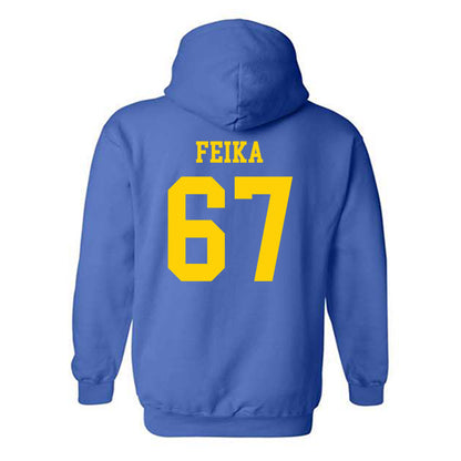 Delaware - NCAA Football : Mustafa Feika - Fashion Shersey Hooded Sweatshirt-1