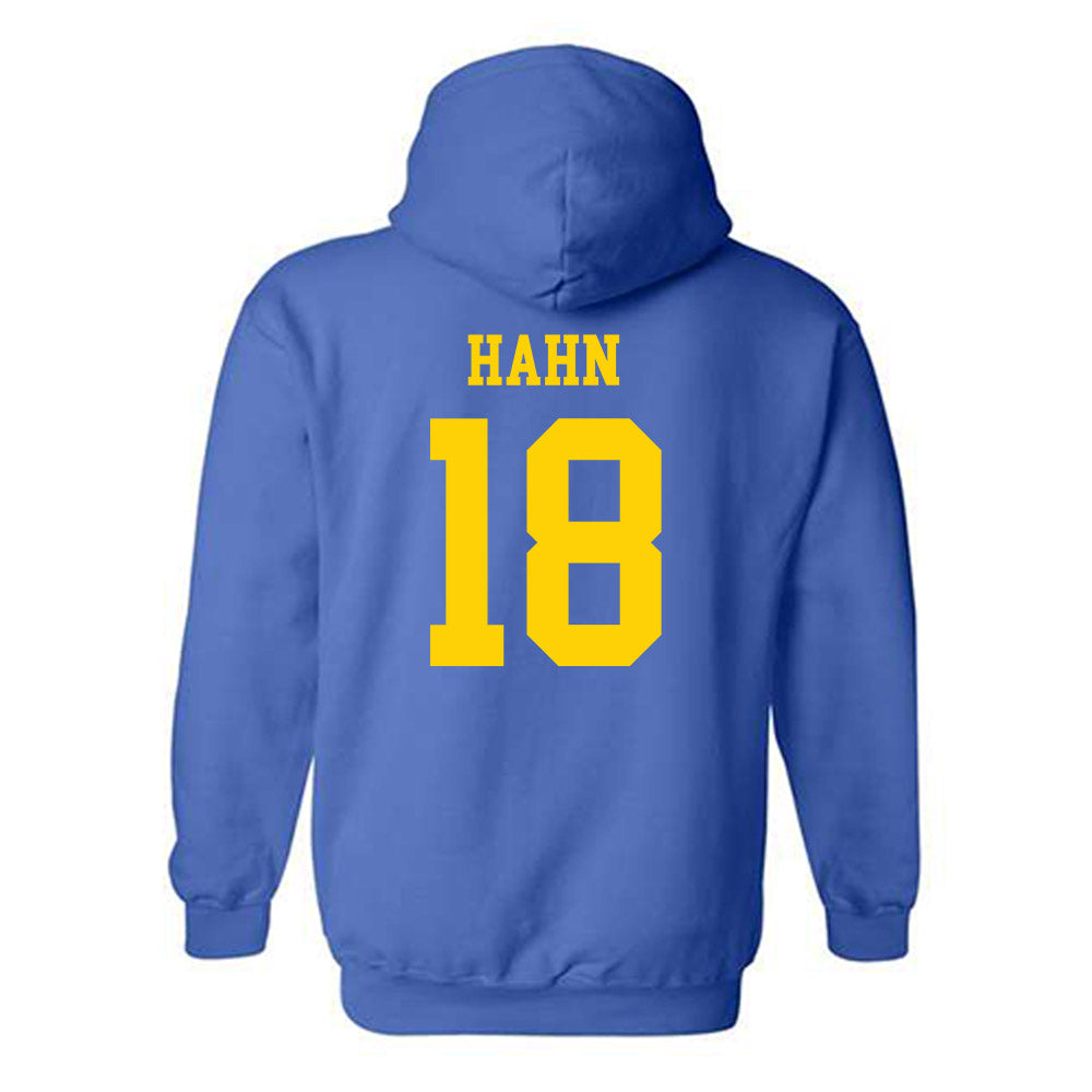 Delaware - NCAA Women's Soccer : Julia Hahn - Fashion Shersey Hooded Sweatshirt-3