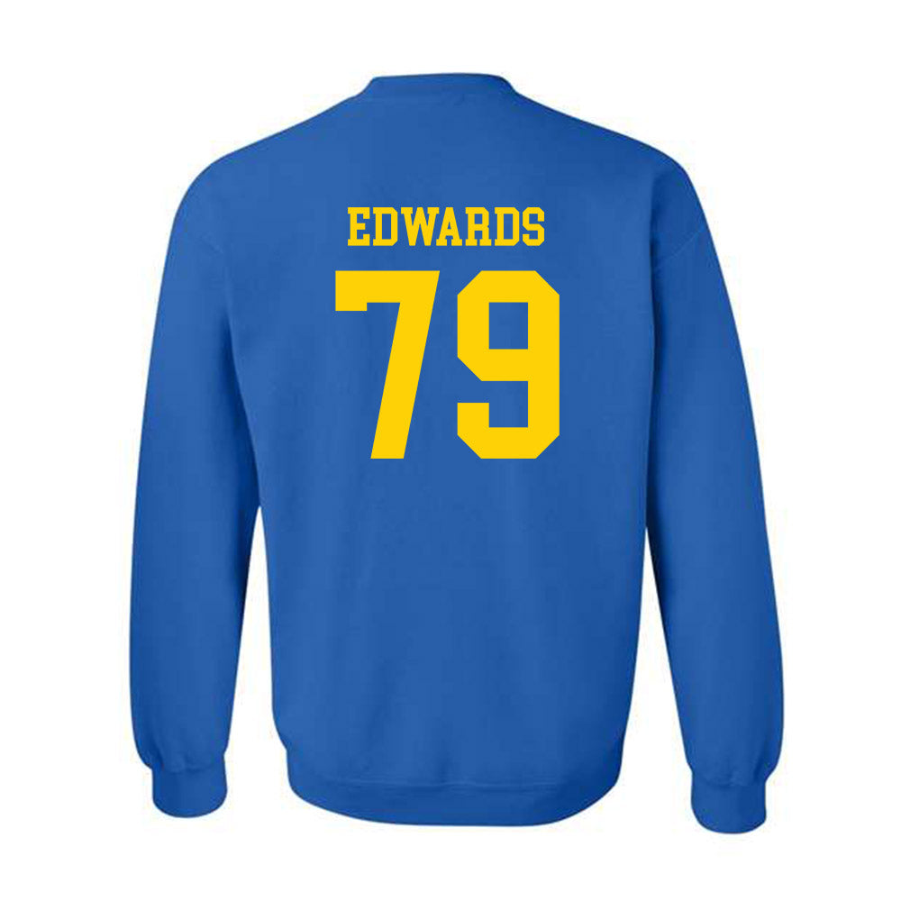 Delaware - NCAA Football : Jaiden Edwards - Fashion Shersey Crewneck Sweatshirt-1