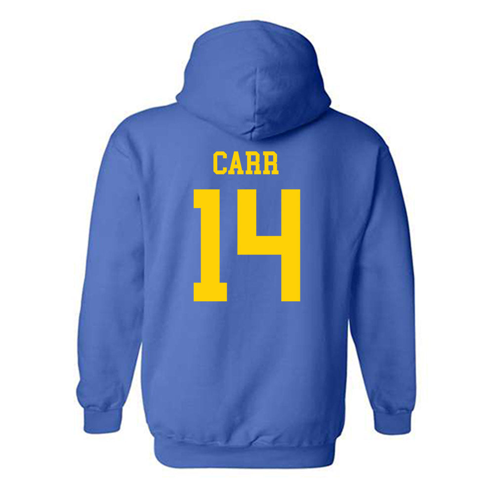Delaware - NCAA Baseball : Harry Carr - Fashion Shersey Hooded Sweatshirt-1