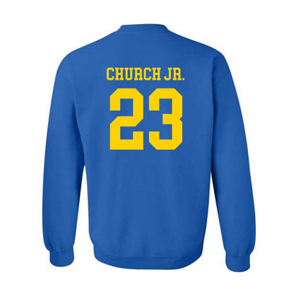 Delaware - NCAA Football : Shawn Church Jr. - Fashion Shersey Crewneck Sweatshirt-1