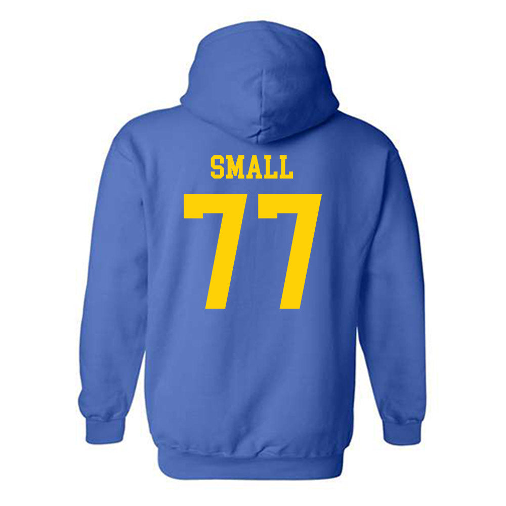Delaware - NCAA Football : Jack Small - Fashion Shersey Hooded Sweatshirt-1