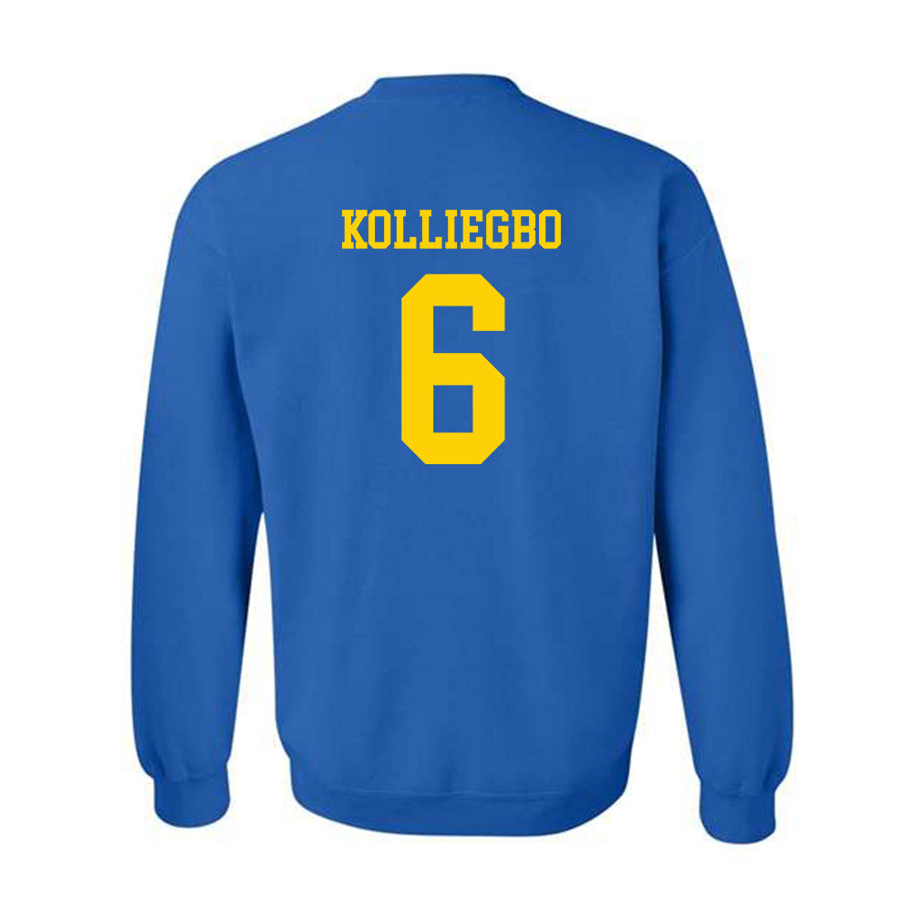 Delaware - NCAA Women's Basketball : Safiatu Kolliegbo - Fashion Shersey Crewneck Sweatshirt-1
