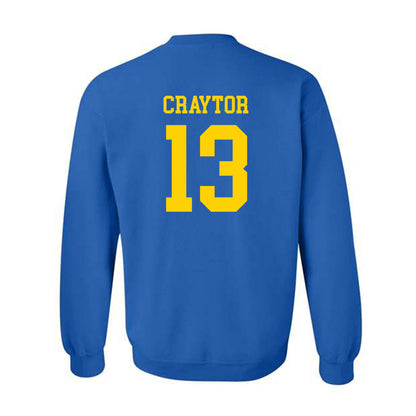 Delaware - NCAA Women's Lacrosse : Maggie Craytor - Fashion Shersey Crewneck Sweatshirt-1