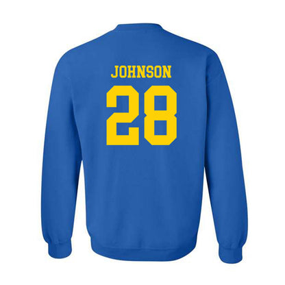 Delaware - NCAA Men's Soccer : Mikey Johnson - Fashion Shersey Crewneck Sweatshirt-1