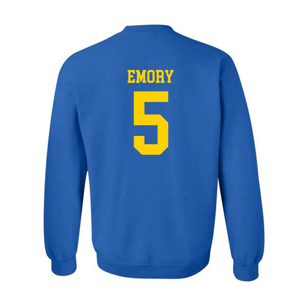 Delaware - NCAA Men's Basketball : Macon Emory - Fashion Shersey Crewneck Sweatshirt-1