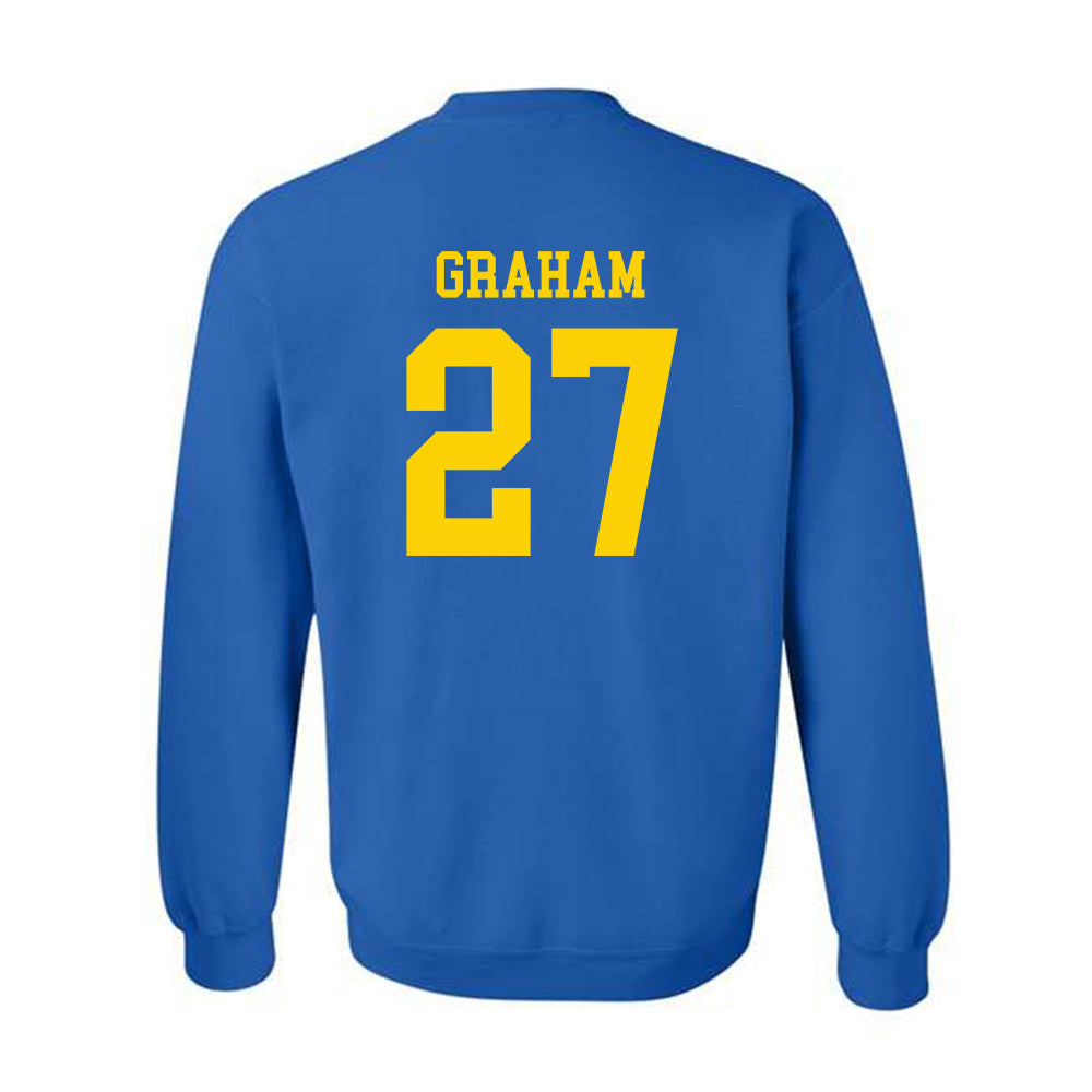 Delaware - NCAA Football : AJ Graham - Fashion Shersey Crewneck Sweatshirt-1
