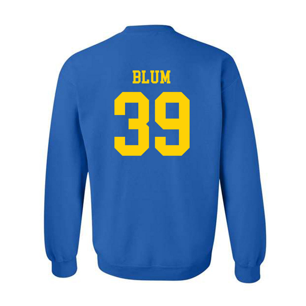 Delaware - NCAA Baseball : Brady Blum - Fashion Shersey Crewneck Sweatshirt-1