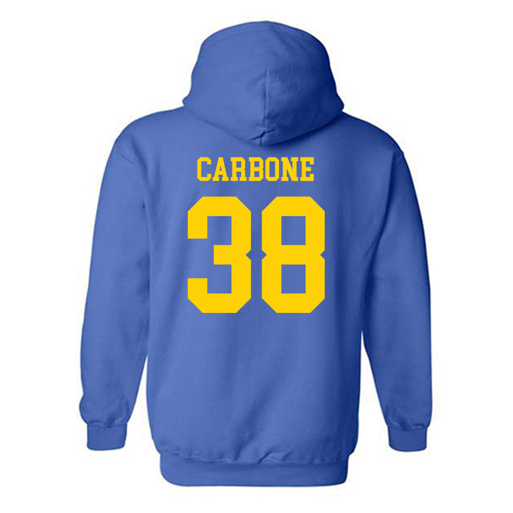 Delaware - NCAA Baseball : Cole Carbone - Fashion Shersey Hooded Sweatshirt-1