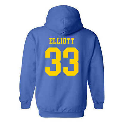 Delaware - NCAA Men's Soccer : JoJo Elliott - Fashion Shersey Hooded Sweatshirt-1