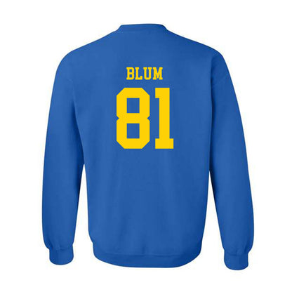 Delaware - NCAA Football : Jake Blum - Fashion Shersey Crewneck Sweatshirt-1