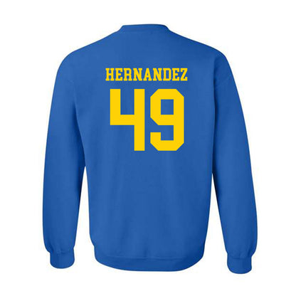 Delaware - NCAA Football : Yamdry Hernandez - Fashion Shersey Crewneck Sweatshirt-1