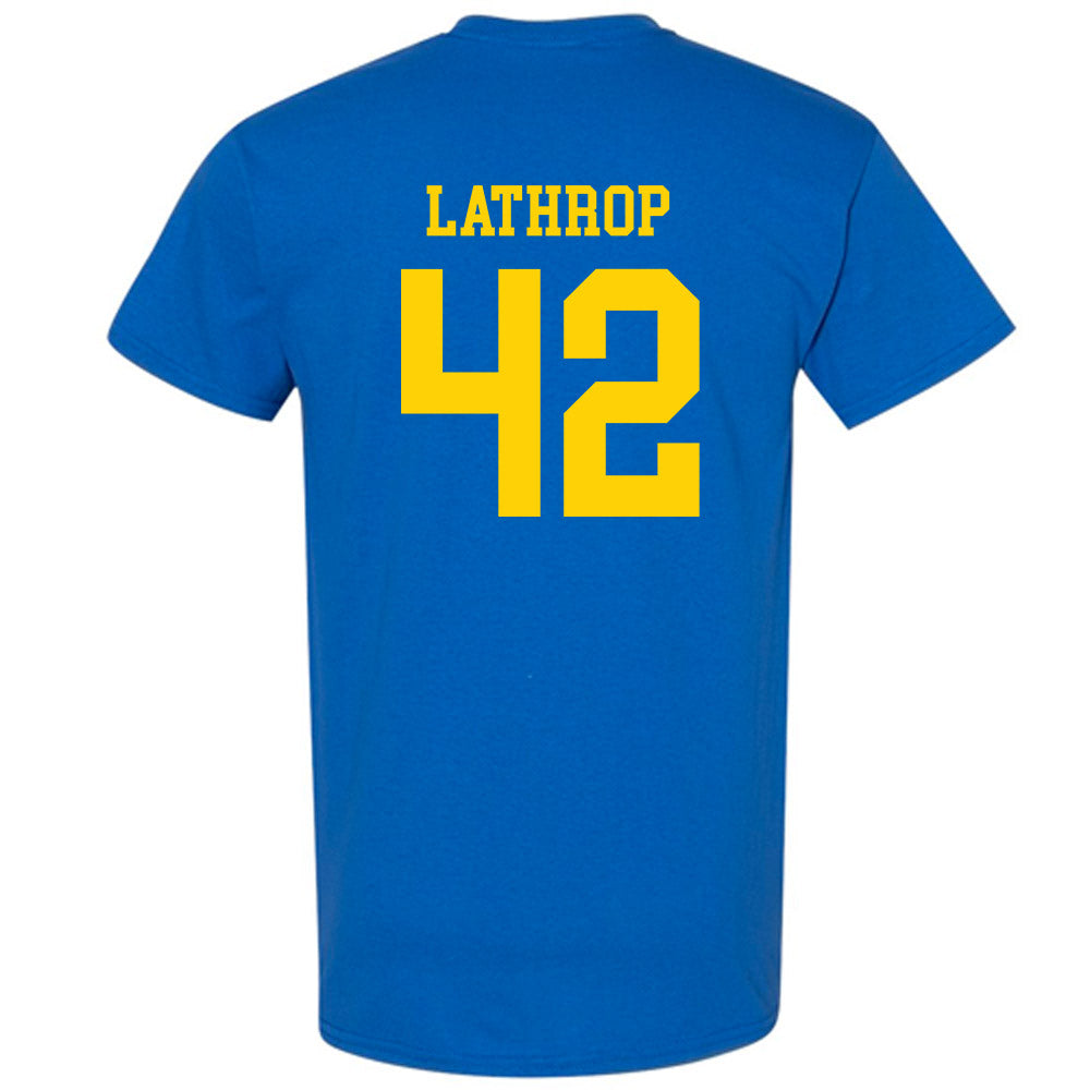 Delaware - NCAA Men's Lacrosse : Keegan Lathrop - Fashion Shersey T-Shirt-1