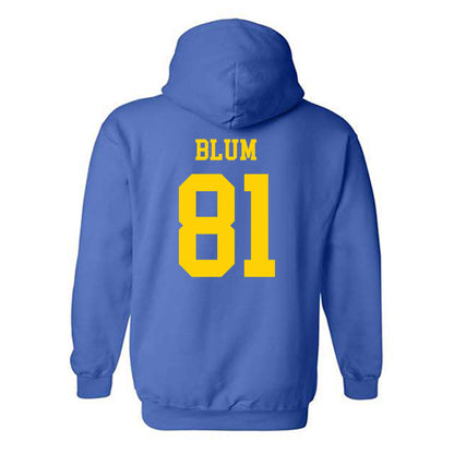 Delaware - NCAA Football : Jake Blum - Fashion Shersey Hooded Sweatshirt-1