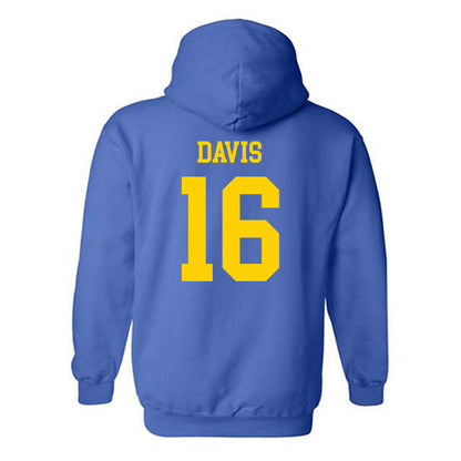 Delaware - NCAA Baseball : Vincent Davis - Fashion Shersey Hooded Sweatshirt-1