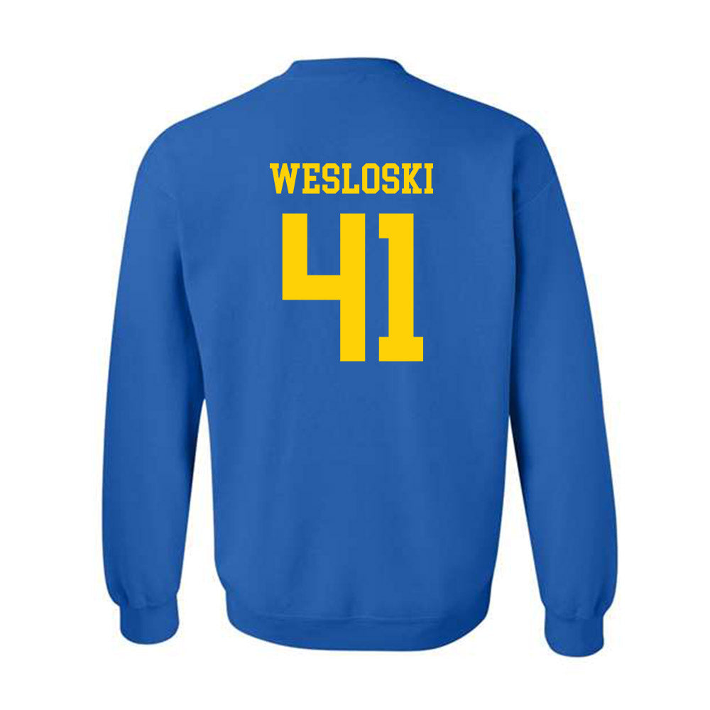 Delaware - NCAA Men's Lacrosse : Brady Wesloski - Fashion Shersey Crewneck Sweatshirt-1