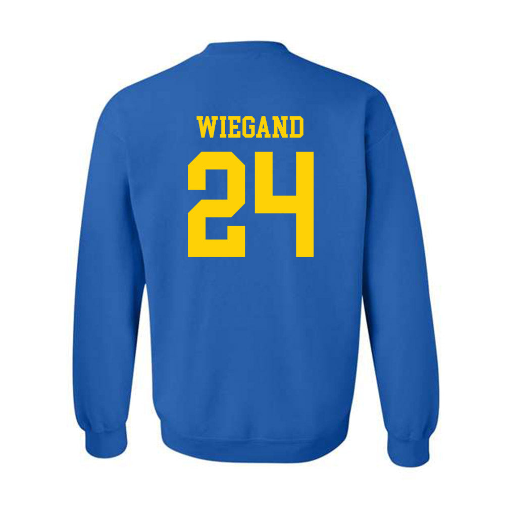 Delaware - NCAA Women's Volleyball : Auna Wiegand - Fashion Shersey Crewneck Sweatshirt-1