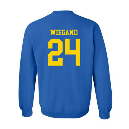 Delaware - NCAA Women's Volleyball : Auna Wiegand - Fashion Shersey Crewneck Sweatshirt-1
