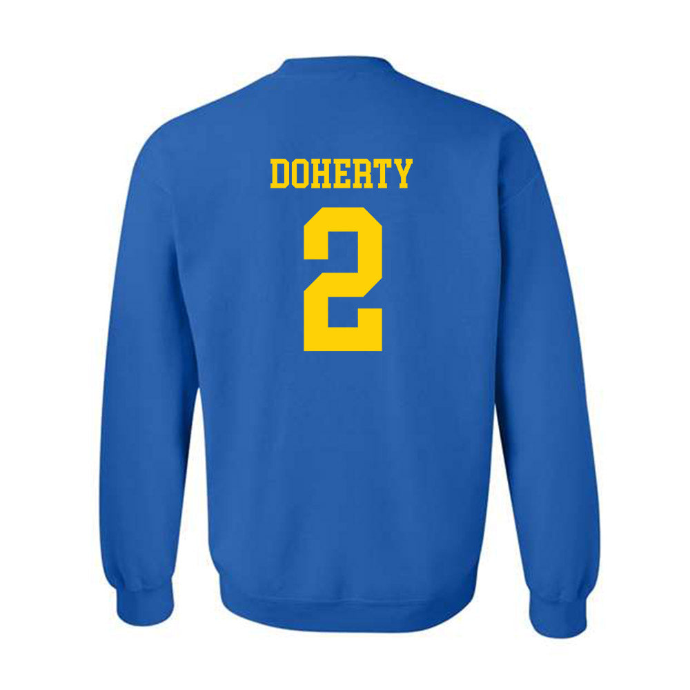 Delaware - NCAA Baseball : Connor Doherty - Fashion Shersey Crewneck Sweatshirt-1