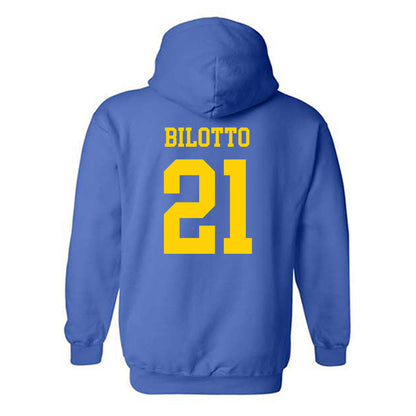Delaware - NCAA Baseball : Nicholas Bilotto - Fashion Shersey Hooded Sweatshirt-1
