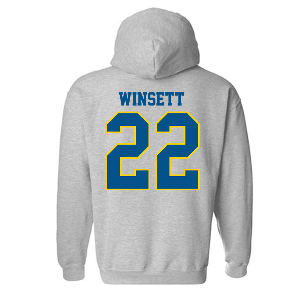 Delaware - NCAA Baseball : Sam Winsett - Sports Shersey Hooded Sweatshirt-1