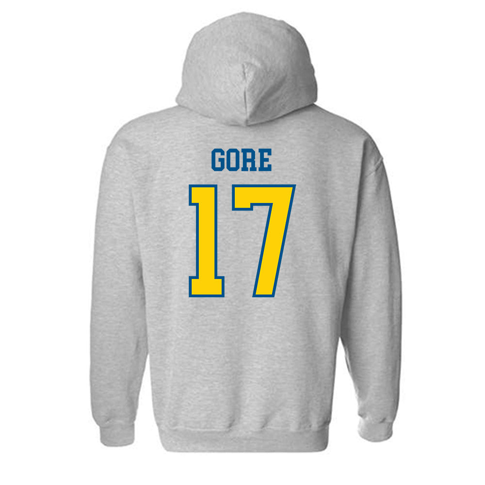 Delaware - NCAA Women's Lacrosse : Morgan Gore - Sports Shersey Hooded Sweatshirt-1