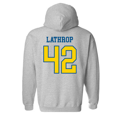 Delaware - NCAA Men's Lacrosse : Keegan Lathrop - Sports Shersey Hooded Sweatshirt-1