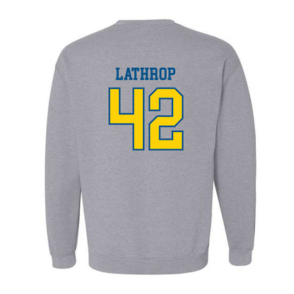 Delaware - NCAA Men's Lacrosse : Keegan Lathrop - Sports Shersey Crewneck Sweatshirt-1