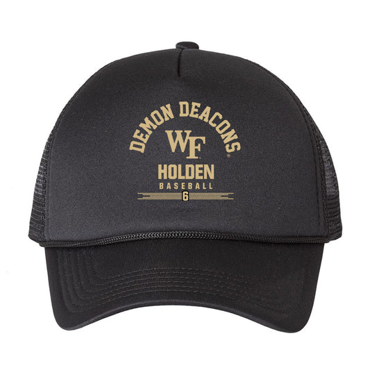 Wake Forest - NCAA Baseball : Will Holden - Trucker Hat-0
