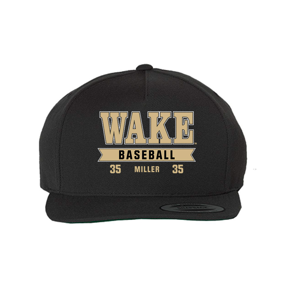 Wake Forest - NCAA Baseball : Griffin Miller - Snapback Hat-0