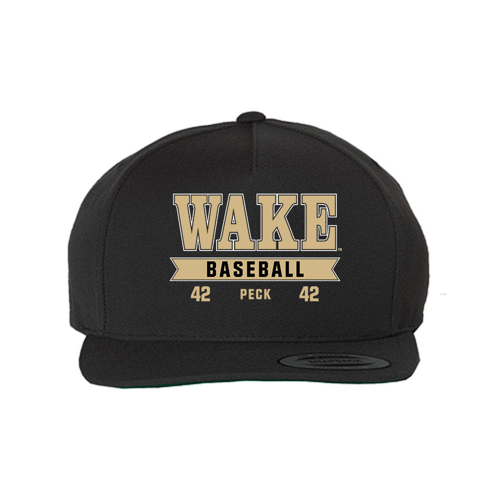Wake Forest - NCAA Baseball : Alexander Peck - Snapback Hat-0