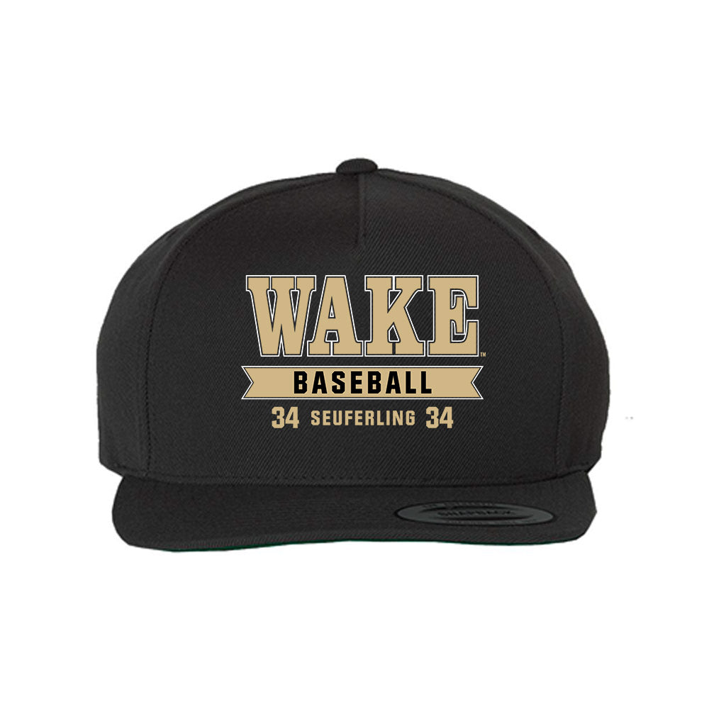 Wake Forest - NCAA Baseball : Grayden Seuferling - Snapback Hat-0