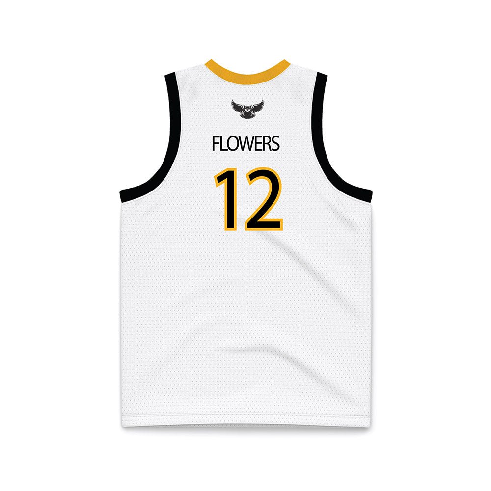 Kennesaw - NCAA Women's Basketball : Kaelyn Flowers - White Basketball Jersey-1