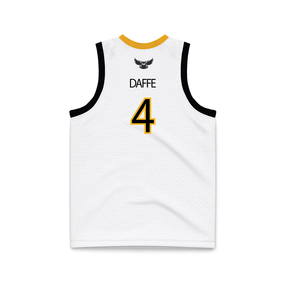 Kennesaw - NCAA Women's Basketball : Fanta Daffe - White Basketball Jersey-1